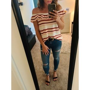 Loft Off the Shoulder Shirt